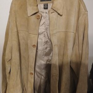 Banana Republic Beige Leather Jacket
